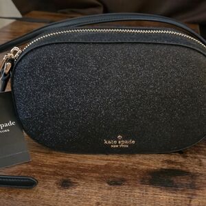 Kate Spade Glittery Black Crossbody Bag